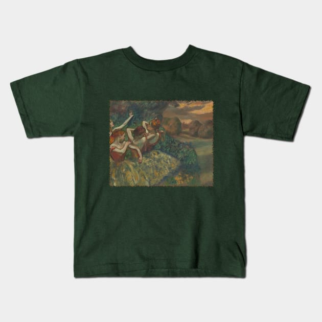 Four Dancers by Edgar Degas Kids T-Shirt by MasterpieceCafe